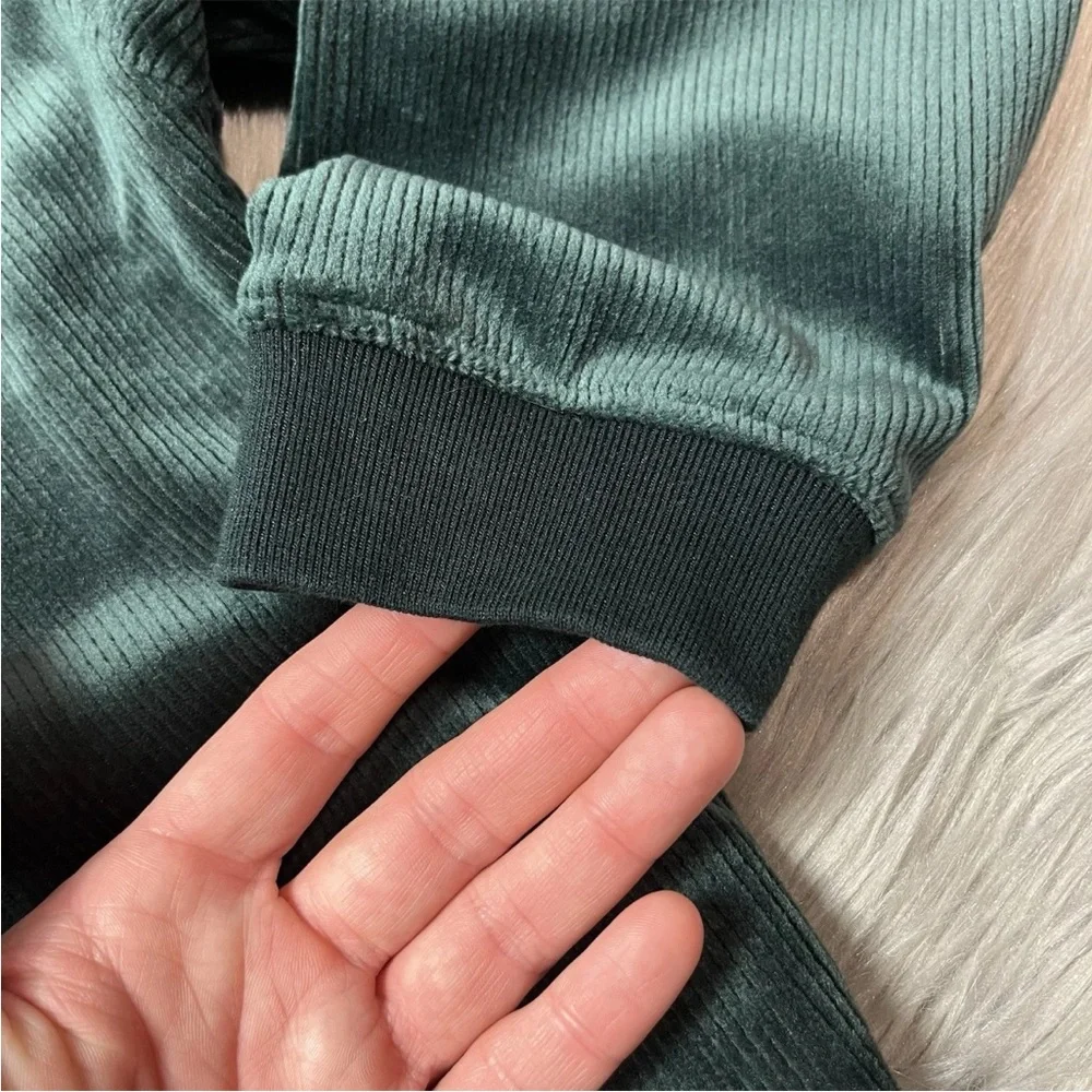 Marine Layer Cord Velour V Neck Sweatshirt Green Gables Size Large